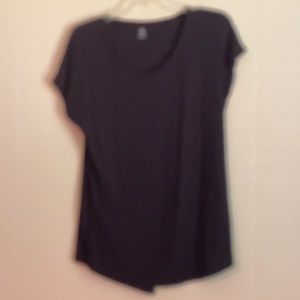 M black top open slits cute 95/rayon 5/spandex